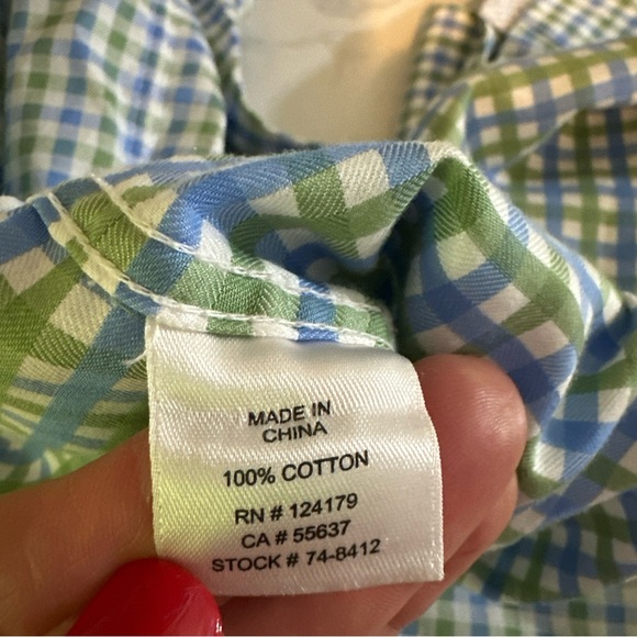 Johnston & Murphy Shirt Men's. Medium Flip cuff XC4 Extreme Comfort Check Plaid - Picture 11 of 12